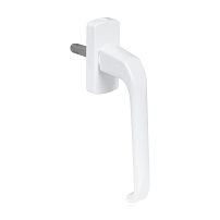 Ручка для пластиковых окон СТАНДАРТ ИРИС РО-01.АЛ.9016 белая штифт 35 мм (аналог Хермо)  (100)