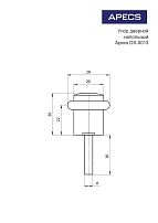 Апекс DS-0013-AB бронза ограничитель дверной (300,10) Апекс DS-0013-AB бронза ограничитель дверной (300,10)