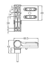 ЛДМ DH-S.2 (Ral 9016 (02)) петля до 100кг белая для пластик. дверей (30) ЛДМ DH-S.2 (Ral 9016 (02)) петля до 100кг белая для пластик. дверей (30)