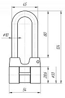 Д-град Зенит ВС4А - 01 (skin) d10мм Замок навесной (30) Д-град Зенит ВС4А - 01 (skin) d10мм Замок навесной (30)