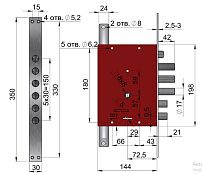 Герион "Конкурент Т" Правый с ручками с/т ЗЩ5кл Замок врезной тяж. (6)