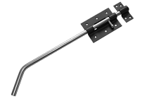 Засов Домарт гаражный ЗГ-400  черный d-13мм (10)