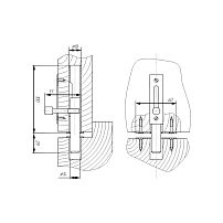 Засов Киров Секрет ЗД-05 антик серебро врезной (25) Засов Киров Секрет ЗД-05 антик серебро врезной (25)