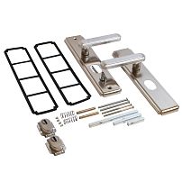 СТАНДАРТ РН-СТ261 Y SN нерж. двухсторонняя универ. для кит. металл. дверей Комплект ручек (12)