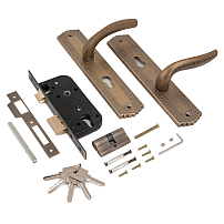 АЛЛЮР АРТ ЗВ4-70.06 OB состаренная бронза Замок врезной с/руч (15)