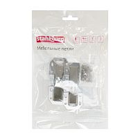 StahlBuro 78*33 (малая) А-8 (8-шарнирная) 2шт., черная. Петля мебельная без врезки (125) StahlBuro 78*33 (малая) А-8 (8-шарнирная) 2шт., черная. Петля мебельная без врезки (125)