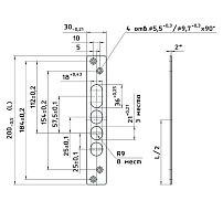 Ответная планка Балашиха ЗВ1 71.2.002 для ЗВ1 701, 702, 711, 712; ЗВ4 703, 713 (10)