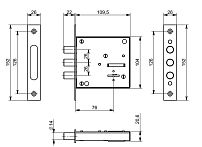 Симеко БИФ 0009*4 б/о Замок врезной б/руч (20) Симеко БИФ 0009*4 б/о Замок врезной б/руч (20)