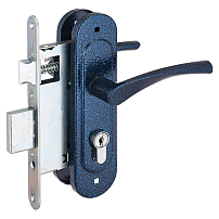 Птимаш ЗВ4-3.07 синий муар Замок врезной с/руч (10)