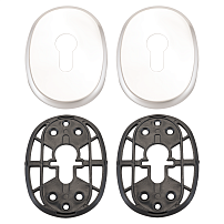 Накладка для ц/м ДФ овальная хром (400)