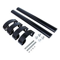 БУЛАТ РС-03.400.9005 черный, регулируемая, ручка скоба для аллюм. и ПВХ дверей,(АРД-03)(16)