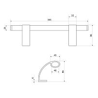 БУЛАТ РС-03.345.8017 коричневый, регулируемая, ручка скоба для аллюм. и ПВХ дверей,(АРД-03)(16) БУЛАТ РС-03.345.8017 коричневый, регулируемая, ручка скоба для аллюм. и ПВХ дверей,(АРД-03)(16)