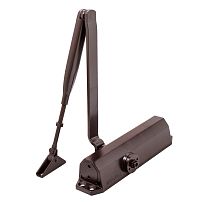 БУЛАТ Доводчик дверной ДД 302/3 B-C (25-85 кг) коричневый, с ветровым тормозом (10) БУЛАТ Доводчик дверной ДД 302/3 B-C (25-85 кг) коричневый, с ветровым тормозом (10)