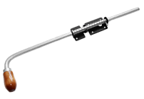 Засов Домарт с пружиной 600мм черный d-16мм (5)