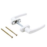 Ручка... балконная белая симметричная (двухстор.) Omega BHS 04 (01) RAL 9016 Комплект ручек (30) Ручка... балконная белая симметричная (двухстор.) Omega BHS 04 (01) RAL 9016 Комплект ручек (30)