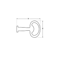АЛЛЮР 705-3 к замку ключ ф-образный (1000,100,10!!!)