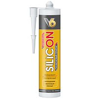 Силикон V6 универсальный прозрачный 260 мл. арт. 02-03-12 (24) Силикон V6 универсальный прозрачный 260 мл. арт. 02-03-12 (24)