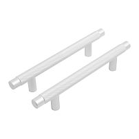 StahlBuro AP2308-96 2шт., W матовый белый хром. Ручка-скоба мебельная (20, 200) StahlBuro AP2308-96 2шт., W матовый белый хром. Ручка-скоба мебельная (20, 200)