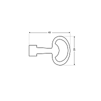 АЛЛЮР 705-1 к замку ключ трехгранный  (1500,500,10!!!)
