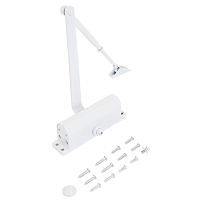 NOTEDO Доводчик дверной  DC-090 WHITE до 130 кг  белый  (10)