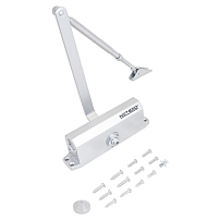 NOTEDO Доводчик дверной DC-120-I SILVER до 140 кг сереб. (10)