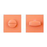 Сантехническая завертка к ручкам АЛЛЮР ART COLOR BK-S2 LC(C6230) светло-коралловый (50,5)