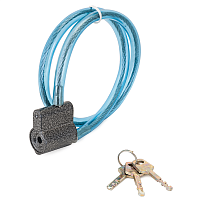 СТАНДАРТ ВС2-6-01С (600мм) Замок велосипедный тросовый (72) СТАНДАРТ ВС2-6-01С (600мм) Замок велосипедный тросовый (72)