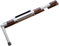 Засов Домарт ДОБРЫНЯ  600мм мод.2 медь антик d-20мм (5)