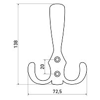 StahlBuro 306 А SN мат. никель ЕВРОПАКЕТ крючок-вешалка (160,40) StahlBuro 306 А SN мат. никель ЕВРОПАКЕТ крючок-вешалка (160,40)