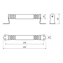 Киров Секрет РСД-180 Круглая фигурная св.дерево Ручка-скоба (100) Киров Секрет РСД-180 Круглая фигурная св.дерево Ручка-скоба (100)