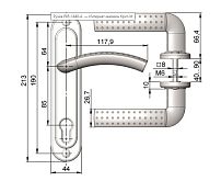 Крит Р85-1440-А Хп 8*8мм (А1220S 014A-85Y PC) на планке хром  Комплект ручек (20)