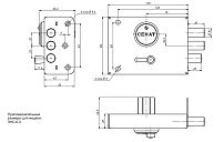 Сенат ЗНС-6-3 5кл б/о 551 Замок накладной тяж (4)