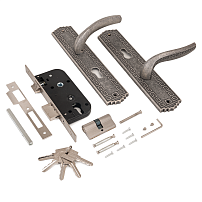 АЛЛЮР АРТ ЗВ4-70.06 AS состаренное серебро Замок врезной с/руч (15)