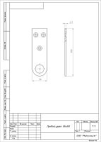 Проушина д/нав.замков Кунгур 30х100 прямая цинк d18мм пара (50,10!!!)