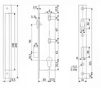 Гардиан PROFI (ПРОФИ) 30.11Р.16 б/о без ц/м с/ролик.ЗЩ Замок врезной б/руч (15)