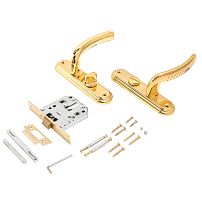 БУЛАТ ЗЩ1-Д01.05 (П) АЛЬФА золото ПРАВАЯ НАРУЖНЯЯ/ЛЕВАЯ ВНУТР с фиксацией Защелка (12)