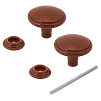 Башкирия РДП-03-3 тёмное дерево  Ручка-кнопка (100,25,5!!!)