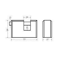 АЛЛЮР  ВС2-3-01KA d12мм с одной секретностью Замок навесной (24)