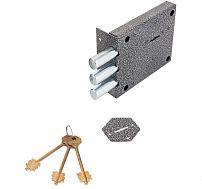 Симеко  ЗНУ*3 б/о (002) Замок накладной тяж (10)