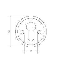 Накладка для ц/м АЛЛЮР 016PZ-55 CP хром для финских дверей (200,20) Накладка для ц/м АЛЛЮР 016PZ-55 CP хром для финских дверей (200,20)
