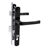 БУЛАТ ЗВ4-1.20.01.9005 черный БЕЗ МЦ Замок для КАЛИТКИ врезной с ручкой