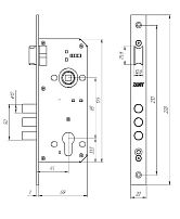 Д-град Зенит ЗВ4-85 никель б/о б/ручек, без ц/м Корпус замка (20) 