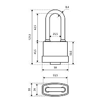 АЛЛЮР ВС1Ч- 375ПД КА всепогодный с одной секр. 3 кл. d8,5мм дл.дужка Замок навесной (48,6) АЛЛЮР ВС1Ч- 375ПД КА всепогодный с одной секр. 3 кл. d8,5мм дл.дужка Замок навесной (48,6)