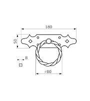 Домарт РК 80 мод.5 СУЗДАЛЬ (черная) Ручка-кольцо (10) Домарт РК 80 мод.5 СУЗДАЛЬ (черная) Ручка-кольцо (10)