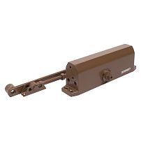 АЛЛЮР Доводчик дверной COMFORT(КОМФОРТ) ДД 208/4-6 A-C (до140 кг) коричн. RAL8024, морозостойкий(10)