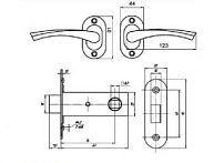 Омега Д-град ЗЩ2.03 бронза Защелка дверная (15)