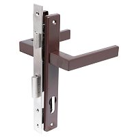 СТАНДАРТ 8520.00.8017 коричневый, БЕЗ Ц/М Замок врезной с/руч  (20)
