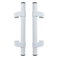 БУЛАТ РС-02.345.9016 белый, регулируемая, ручка скоба для алюм. и ПВХ дверей,(АРД-02)(16)