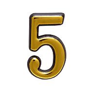 Цифра дверная АЛЛЮР БОЛЬШАЯ пластик "5" золото (1000,50) Цифра дверная АЛЛЮР БОЛЬШАЯ пластик "5" золото (1000,50)