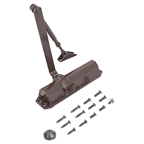 NOTEDO Доводчик дверной  DC-095 легкий характер BROWN  до 120кг коричневый EN3-EN5 (10)